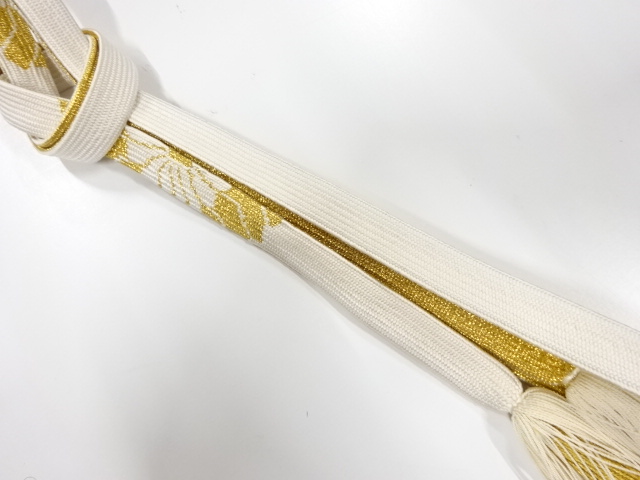 正絹　撚り房　手組帯締め